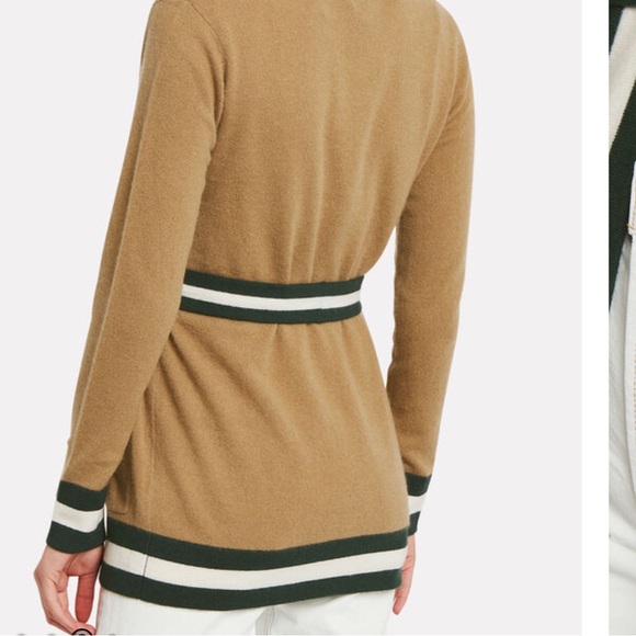 MADELEINE THOMPSON Tibbs Belted 100%Cashmere Cardigan - Picture 2 of 9